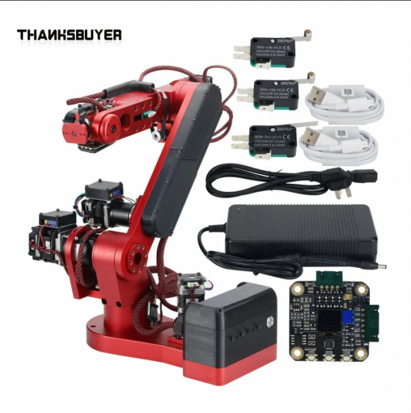 Lengan Robotik AR4 6 DOF – Open Source Arduino, Daya Angkut 2kg, Desktop Mechanical Arm - Image 4