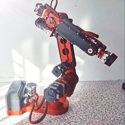 Lengan Robotik AR4 6 DOF – Open Source Arduino, Daya Angkut 2kg, Desktop Mechanical Arm